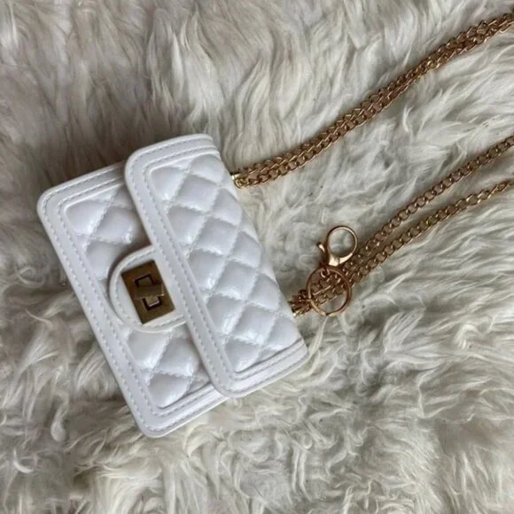 White Jelly Quilted Bag - Picture 2 of 3